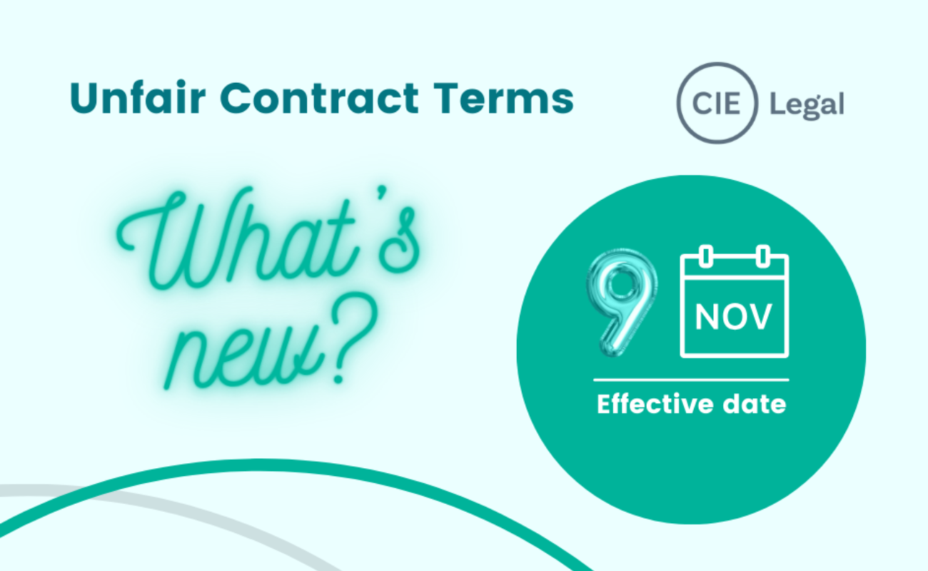 Changes to the Unfair Contract Terms Regime: Infographic Summary