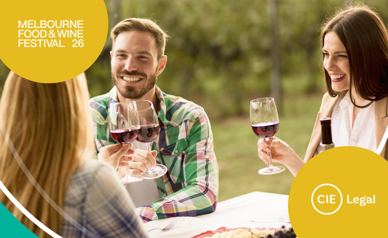 CIE Legal proud to partner with the Melbourne Food & Wine Festival